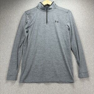 Under Armour Pullover Men's S Gray Playoff 2.0 Heatgear 1/4 Zip Golf Performance